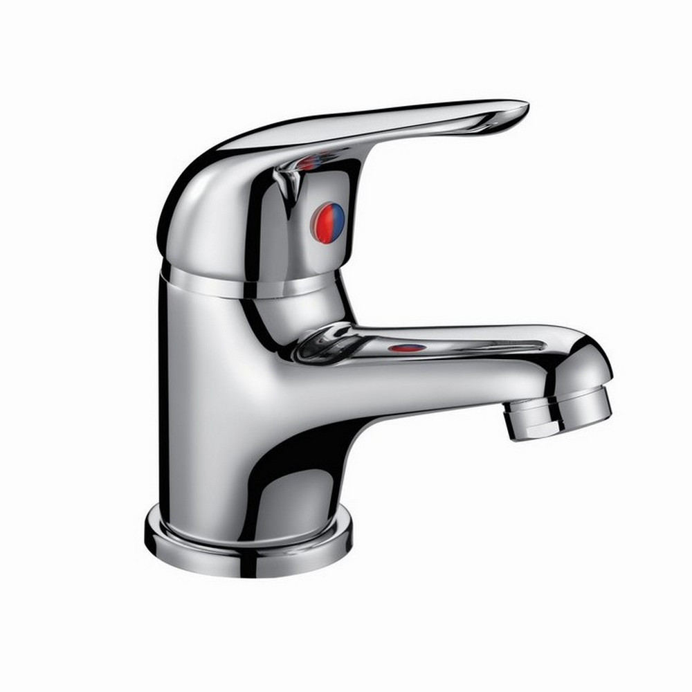 Scudo Tidy Mono Basin Mixer with Push Waste and 35mm Cartridge in Chrome