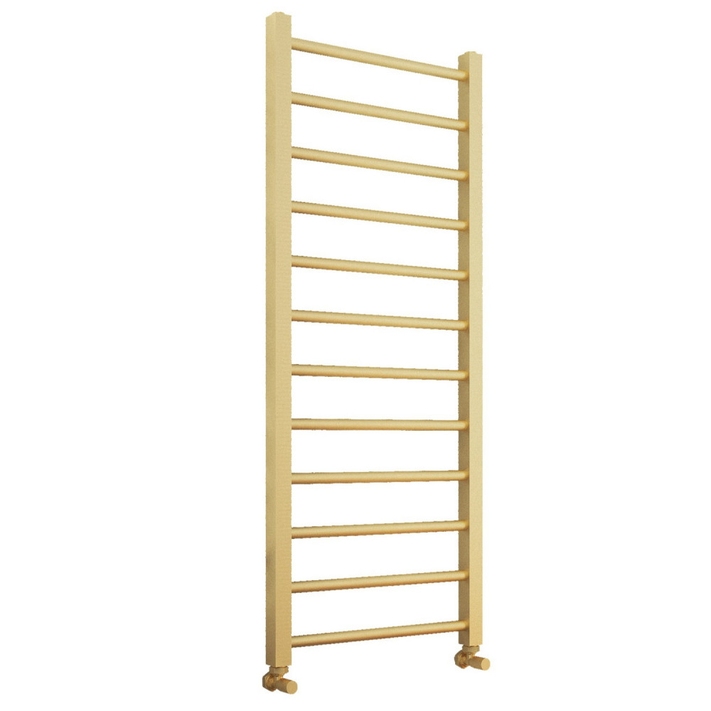 Scudo Vibe 1200 x 500mm Towel Radiator in Brushed Brass