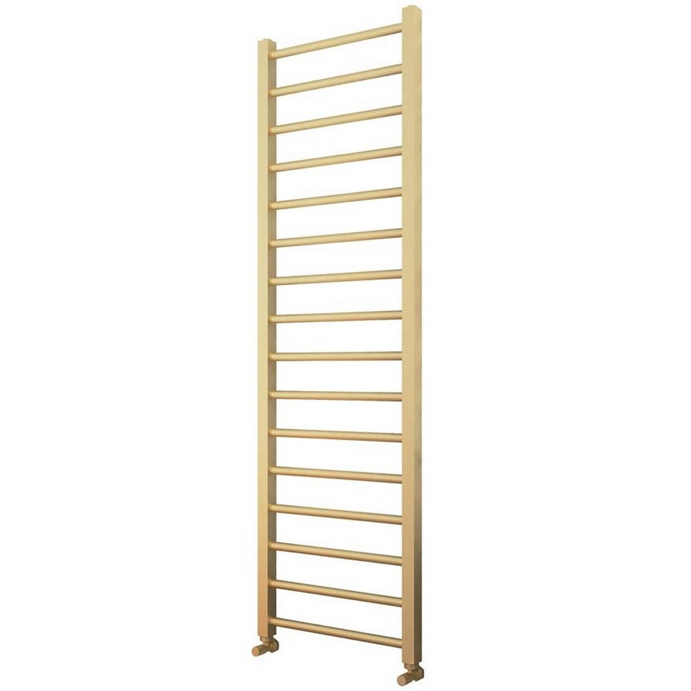 Scudo Vibe 500 x 1600mm Towel Radiator in Brushed Brass (1)
