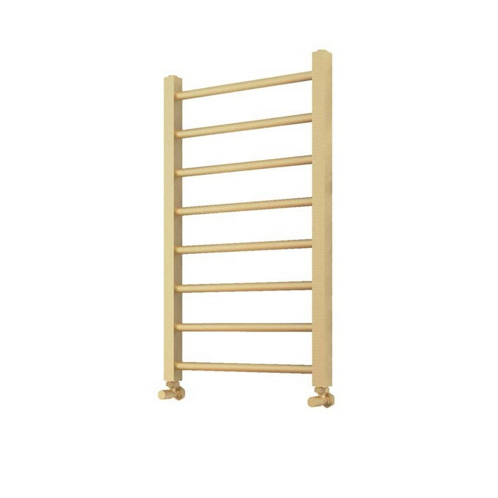 Scudo Vibe 500 x 800mm Towel Radiator in Brushed Brass (1)