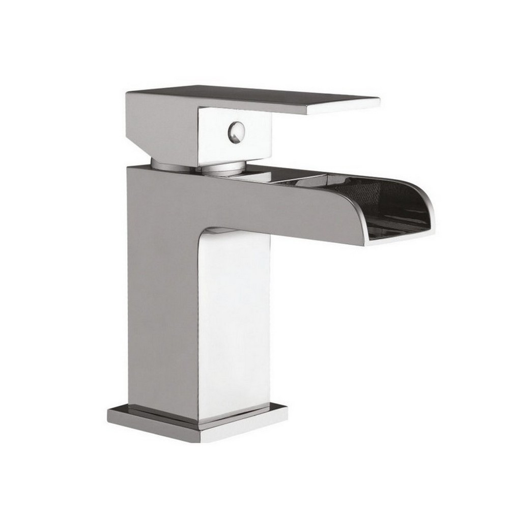 Scudo Victoria Mono Basin Mixer with Push Waste in Chrome