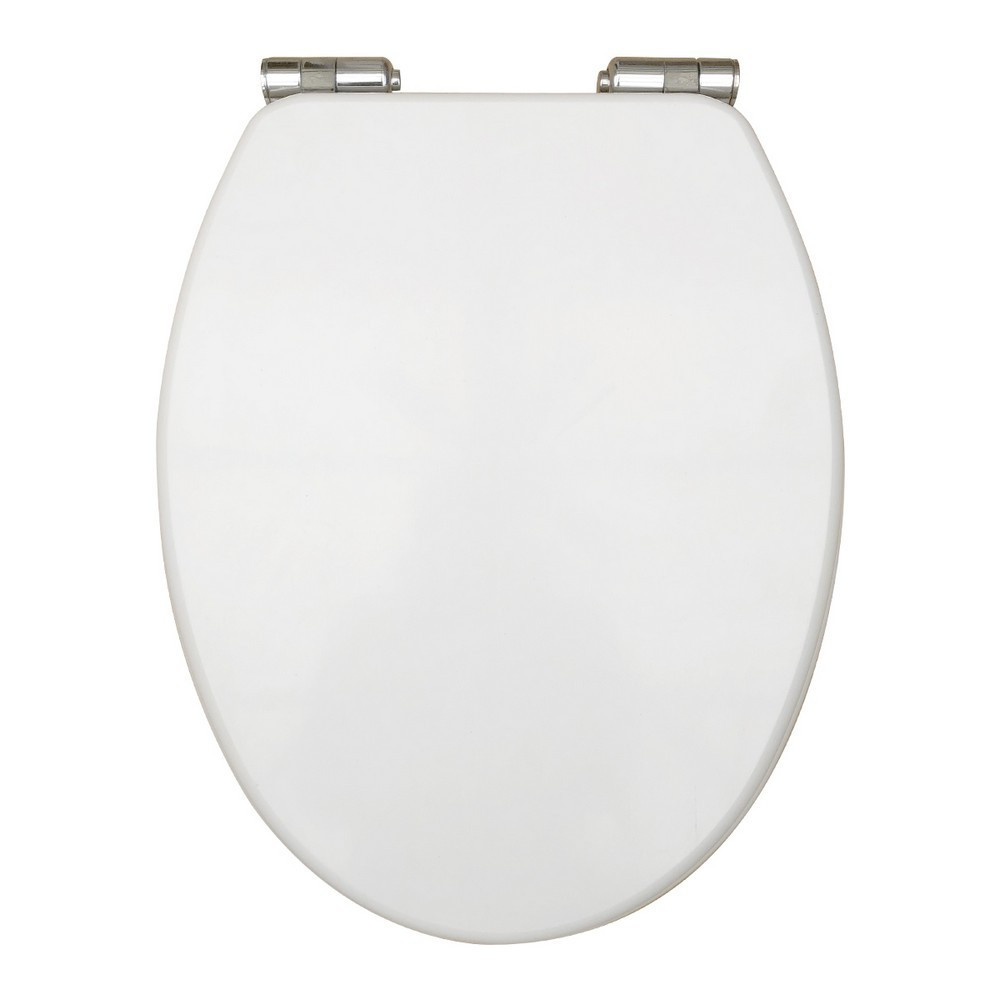 Scudo Wooden Soft Closing High Gloss White Toilet Seat (1)