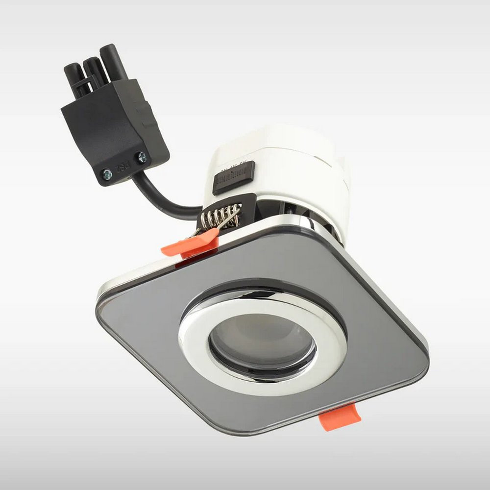 Sensio Cube IP65 TrioTone Smoked Glass Downlight