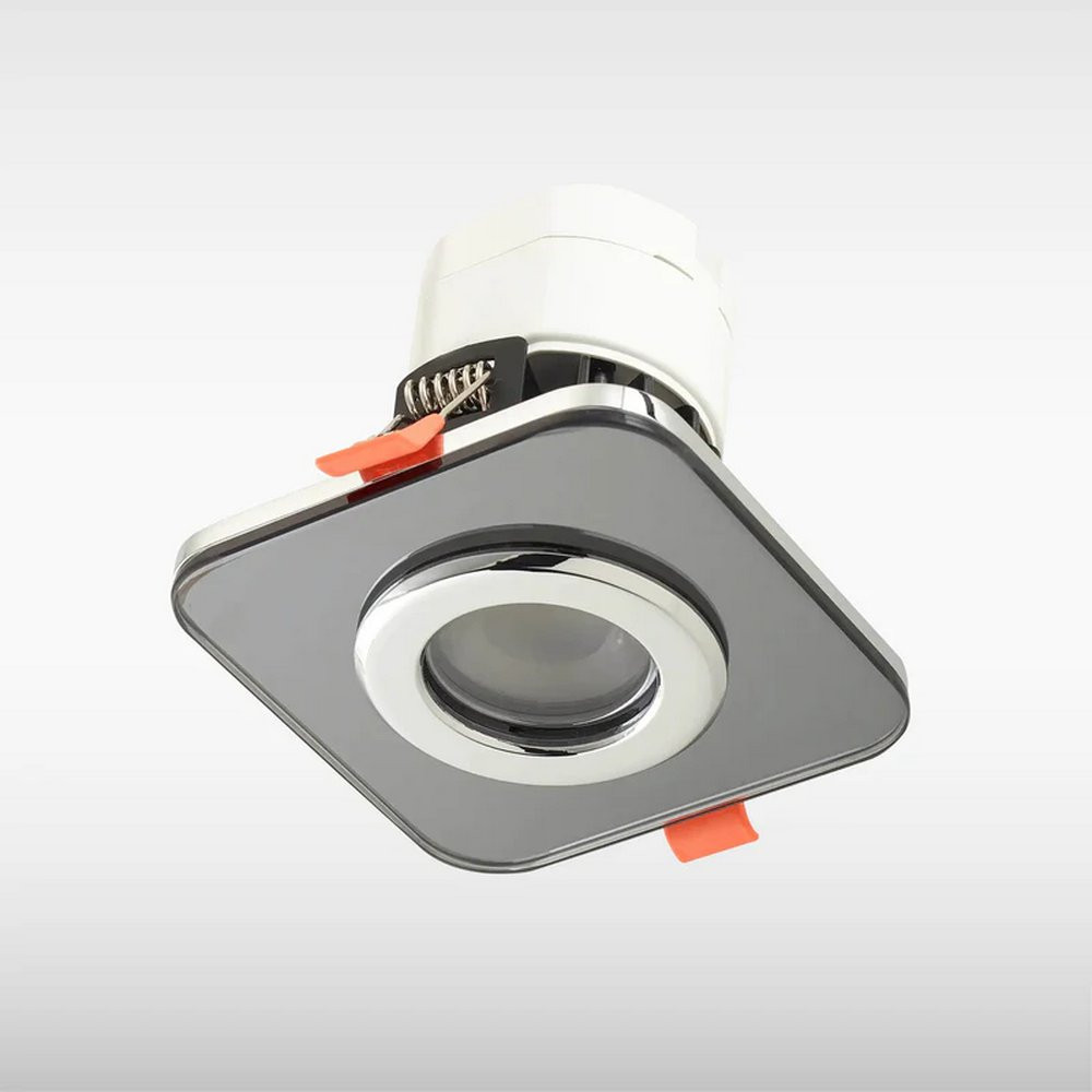Sensio Cube IP65 TrioTone Smoked Glass Dual Power Downlight