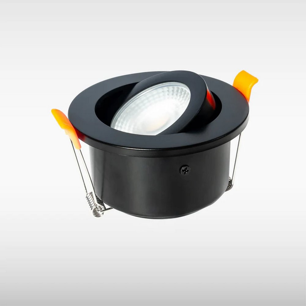 Sensio Elena Tiltable TrioTone Downlight in Black