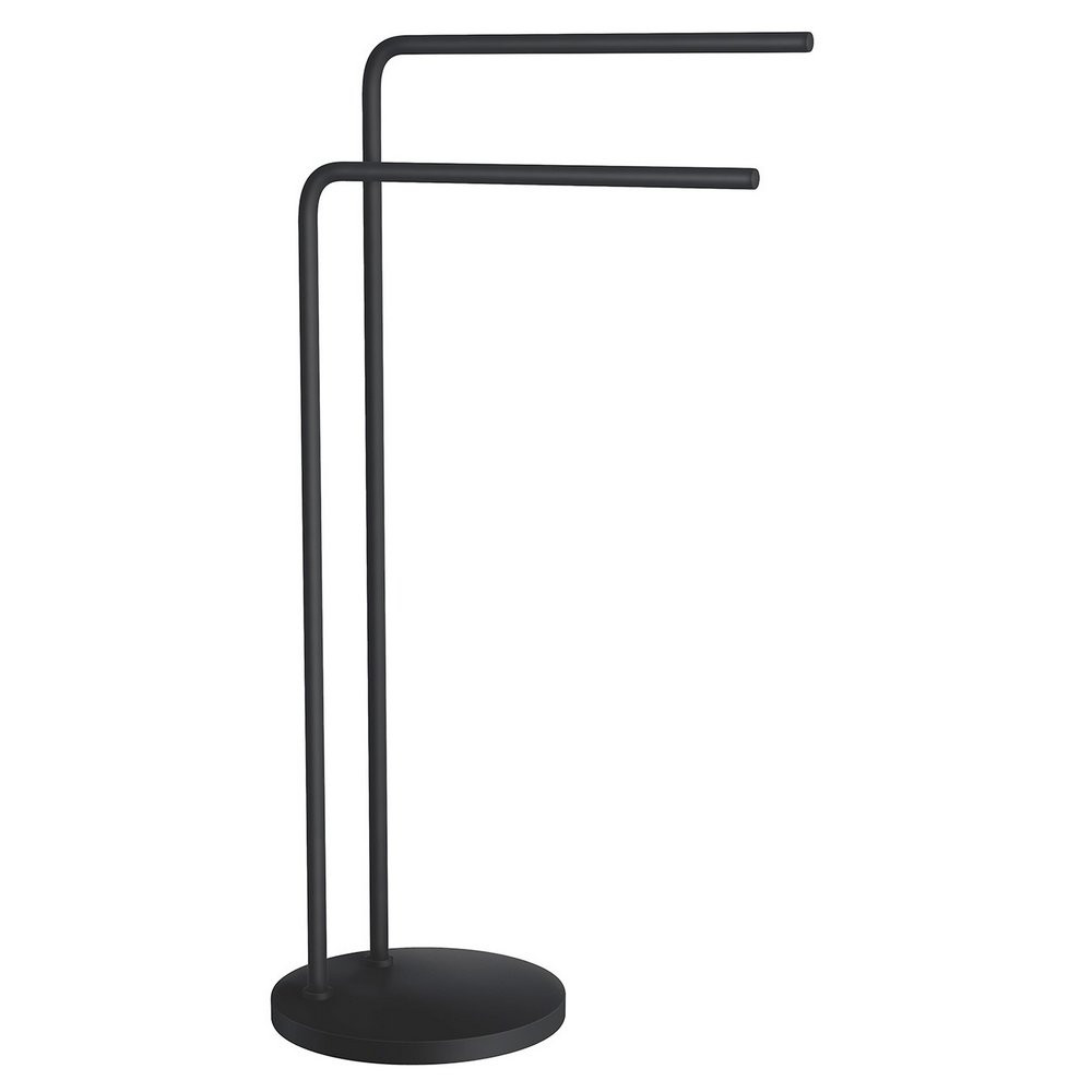 Smedbo Beslagsboden Black Freestanding Double Towel Rail