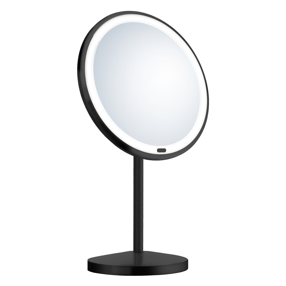 Smedbo Beslagsboden Black Freestanding LED Make Up Mirror