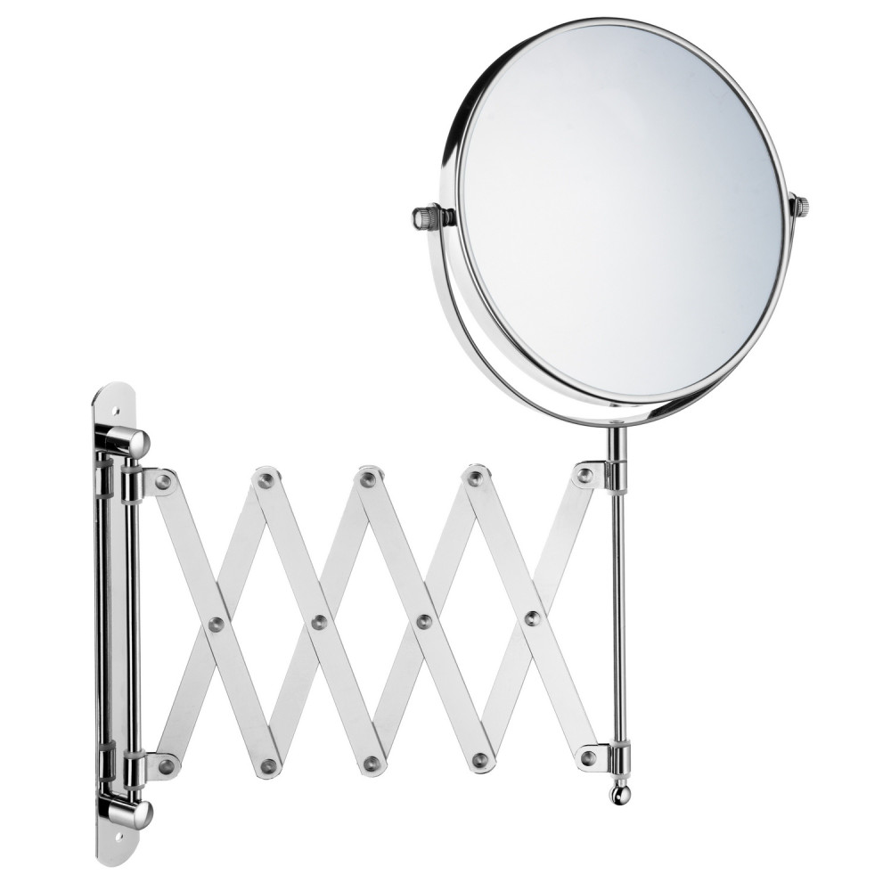 Smedbo Beslagsboden Chrome Makeup Mirror with Retractable Arm