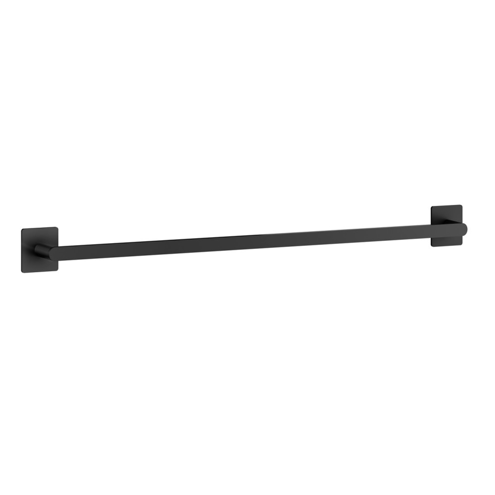 Smedbo Beslagsboden Cube Self Adhesive Black Single Towel Rail
