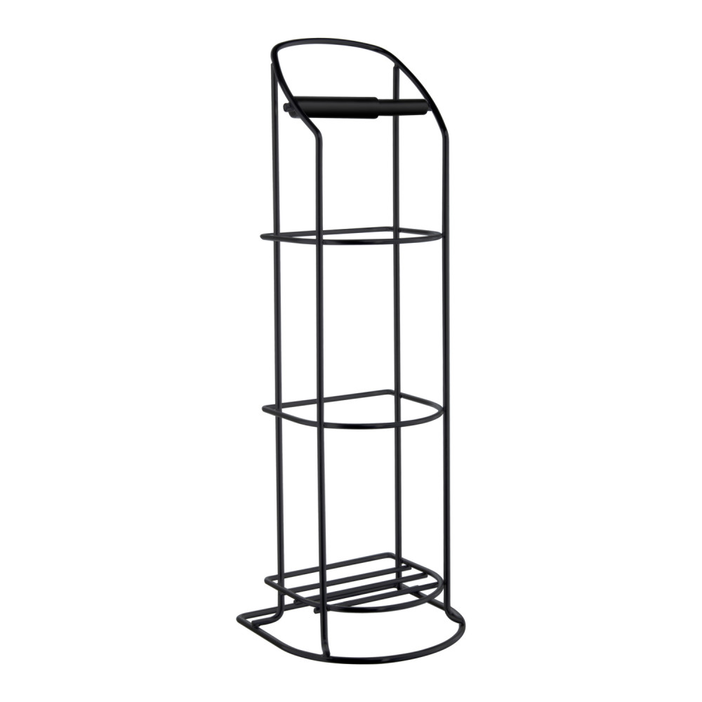Smedbo Beslagsboden Curve Line Freestanding Black Spare Toilet Roll Holder