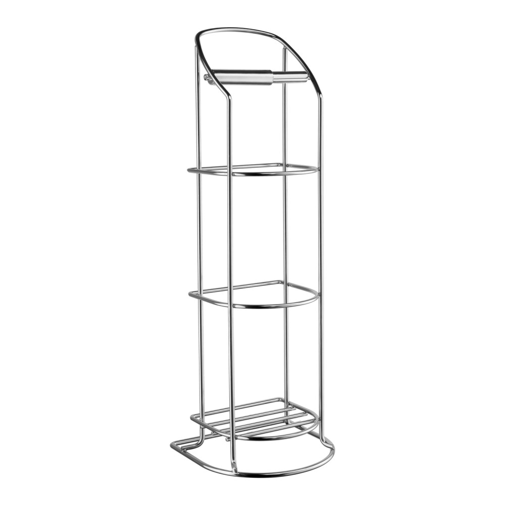 Smedbo Beslagsboden Curve Line Freestanding Polished Spare Toilet Roll Holder