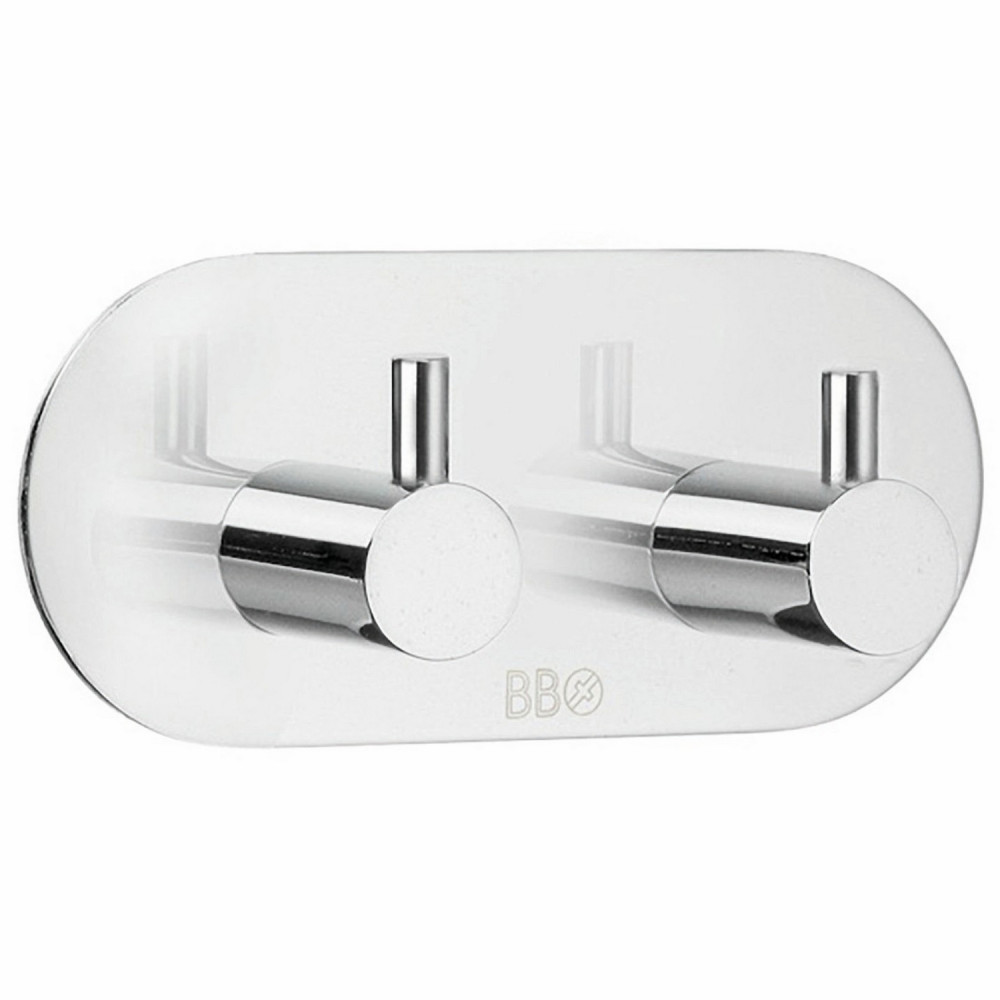 Smedbo Beslagsboden Design Self Adhesive Polished Double Hook