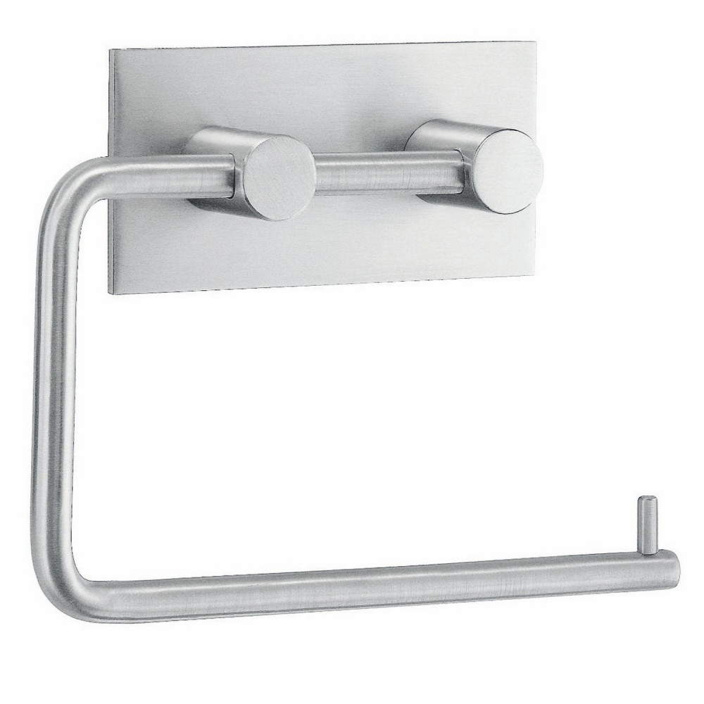 Smedbo Beslagsboden Design Square Self Adhesive Brushed Toilet Roll Holder