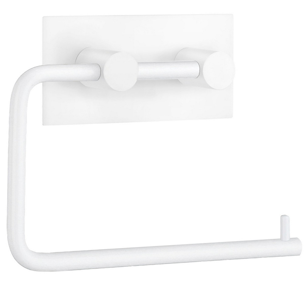 Smedbo Beslagsboden Design Square Self Adhesive White Toilet Roll Holder