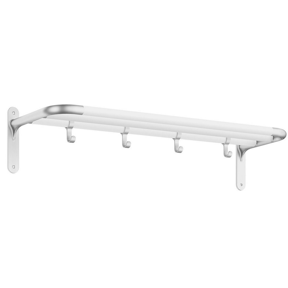 Smedbo Beslagsboden Hallway Hat and Shoe Rack in Grey and White