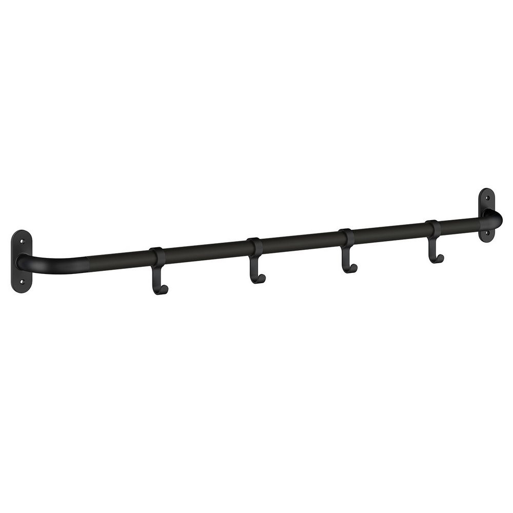 Smedbo Beslagsboden Hallway Hook Rack in Matt Black