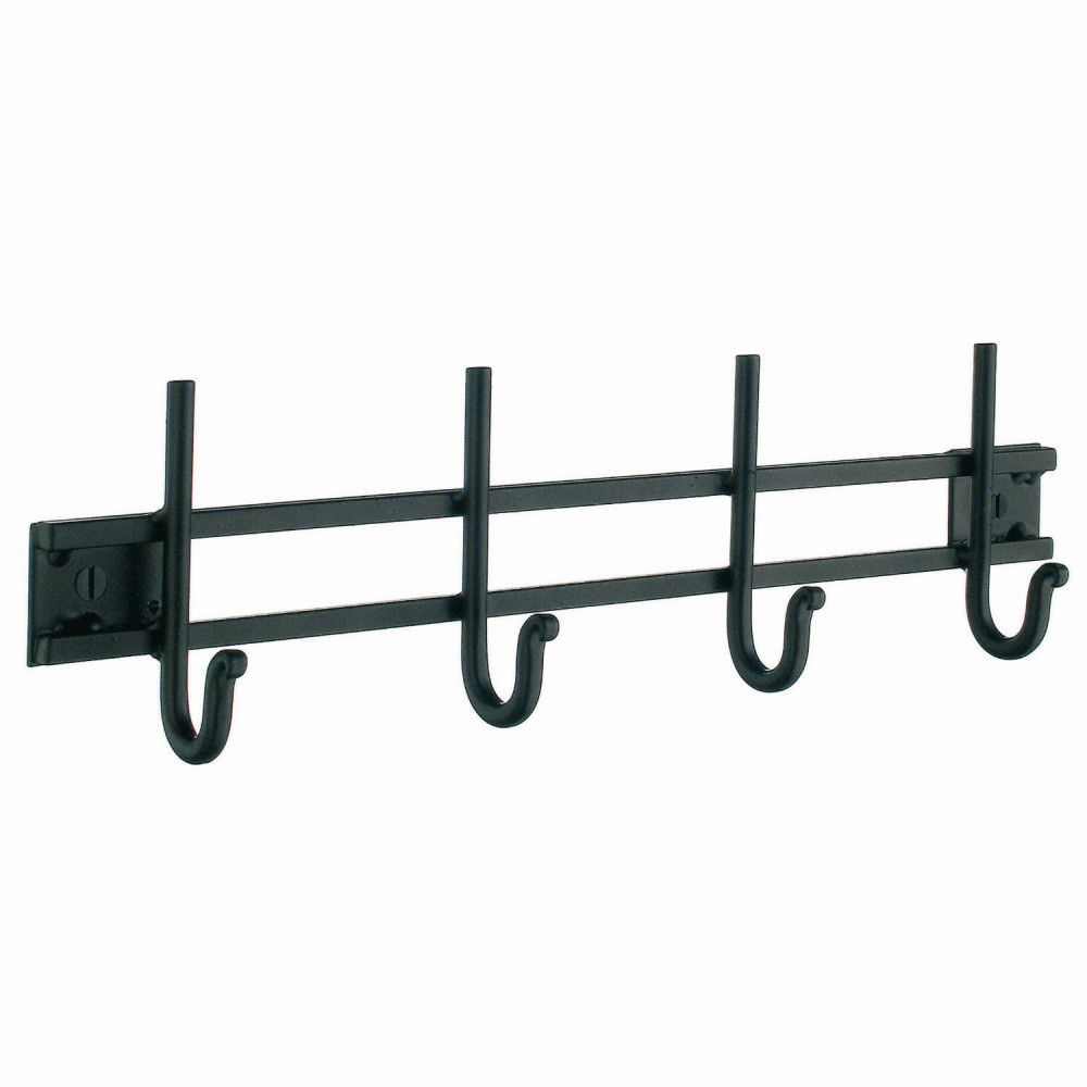 Smedbo Beslagsboden Quadruple Coat Rack Black Wrought Iron