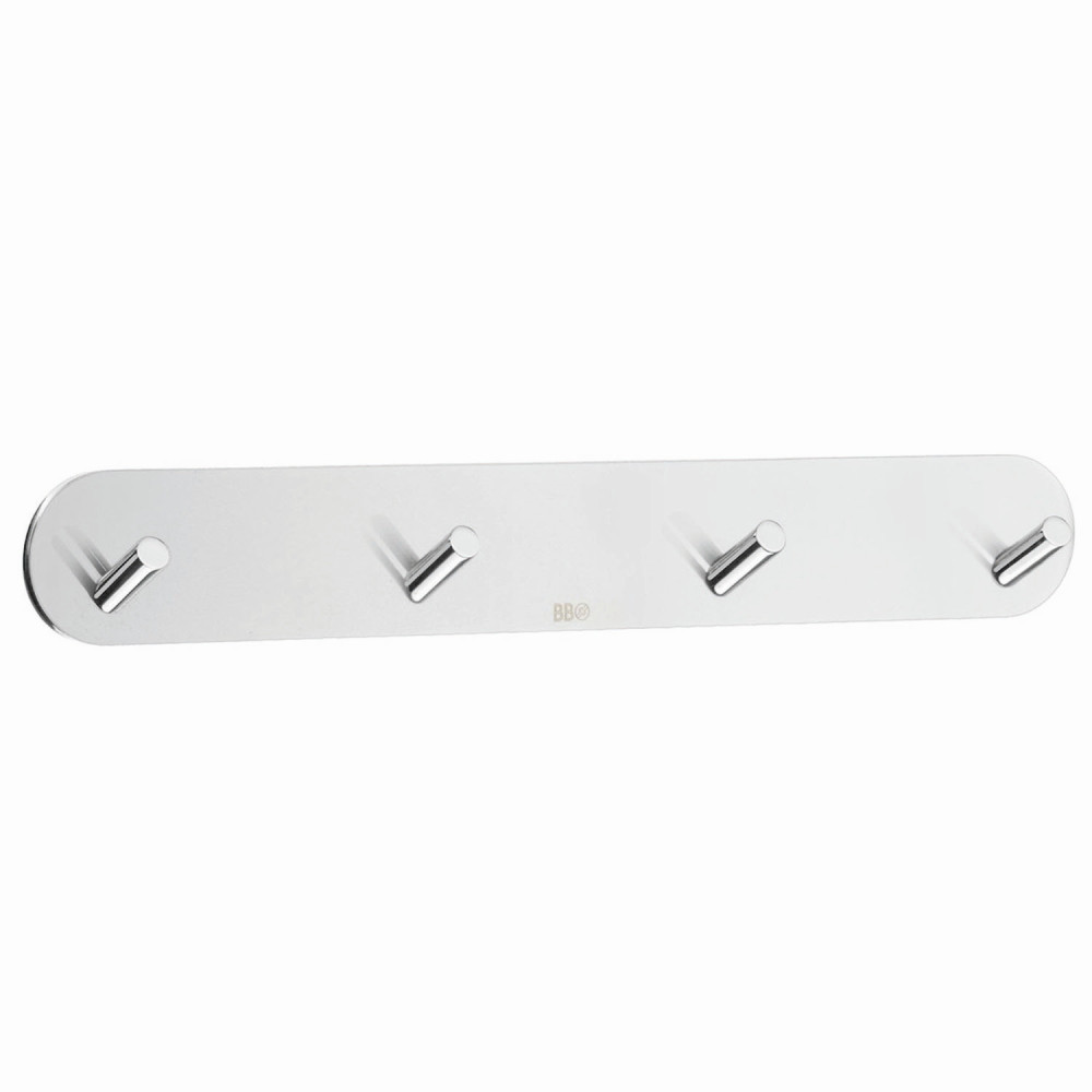 Smedbo Beslagsboden Self Adhesive Chrome Quadruple Hook