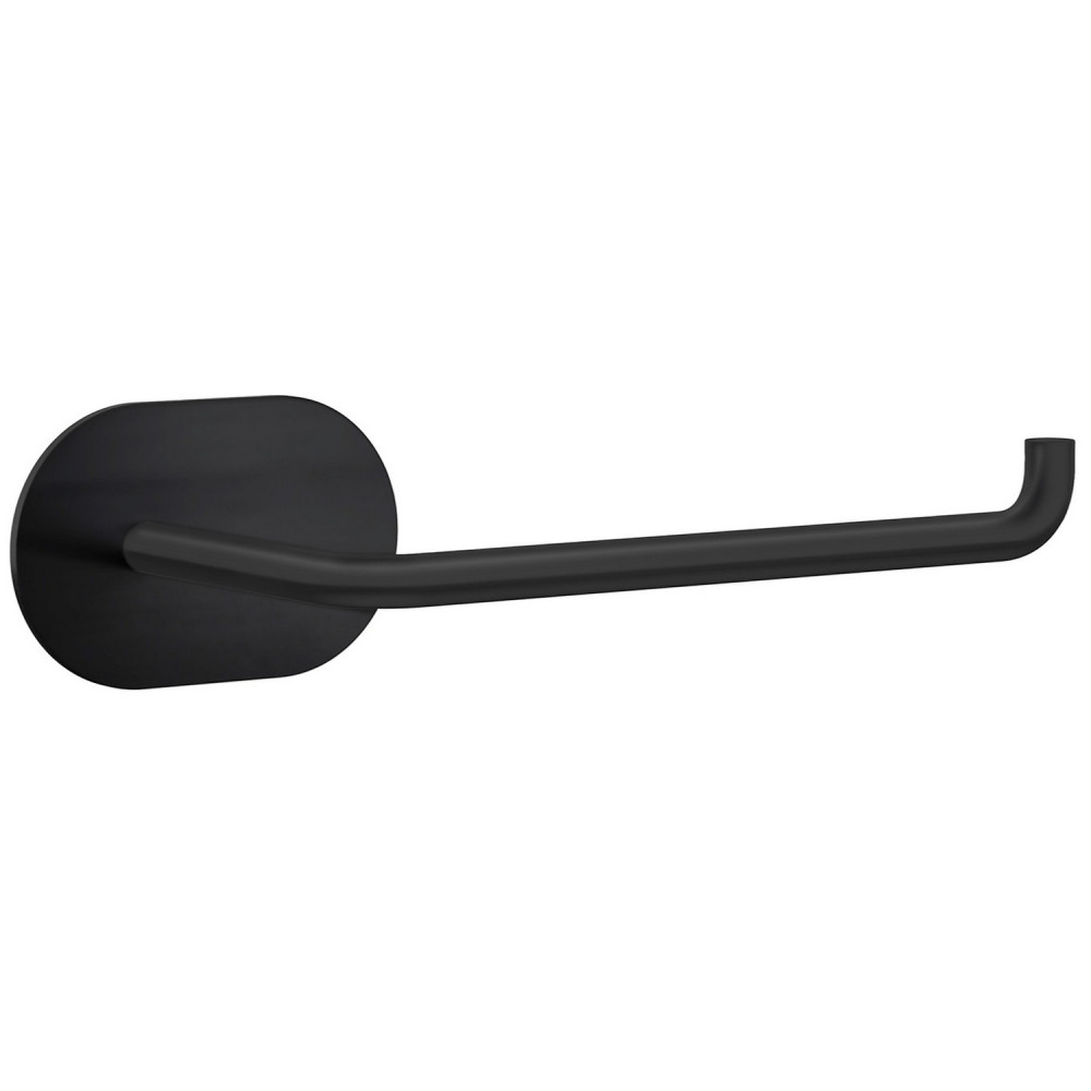 Smedbo Beslagsboden Self Adhesive Black Toilet Roll Holder