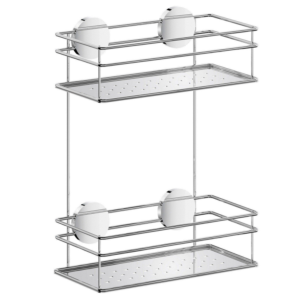 Smedbo Beslagsboden Self Adhesive Chrome Double Shower Basket