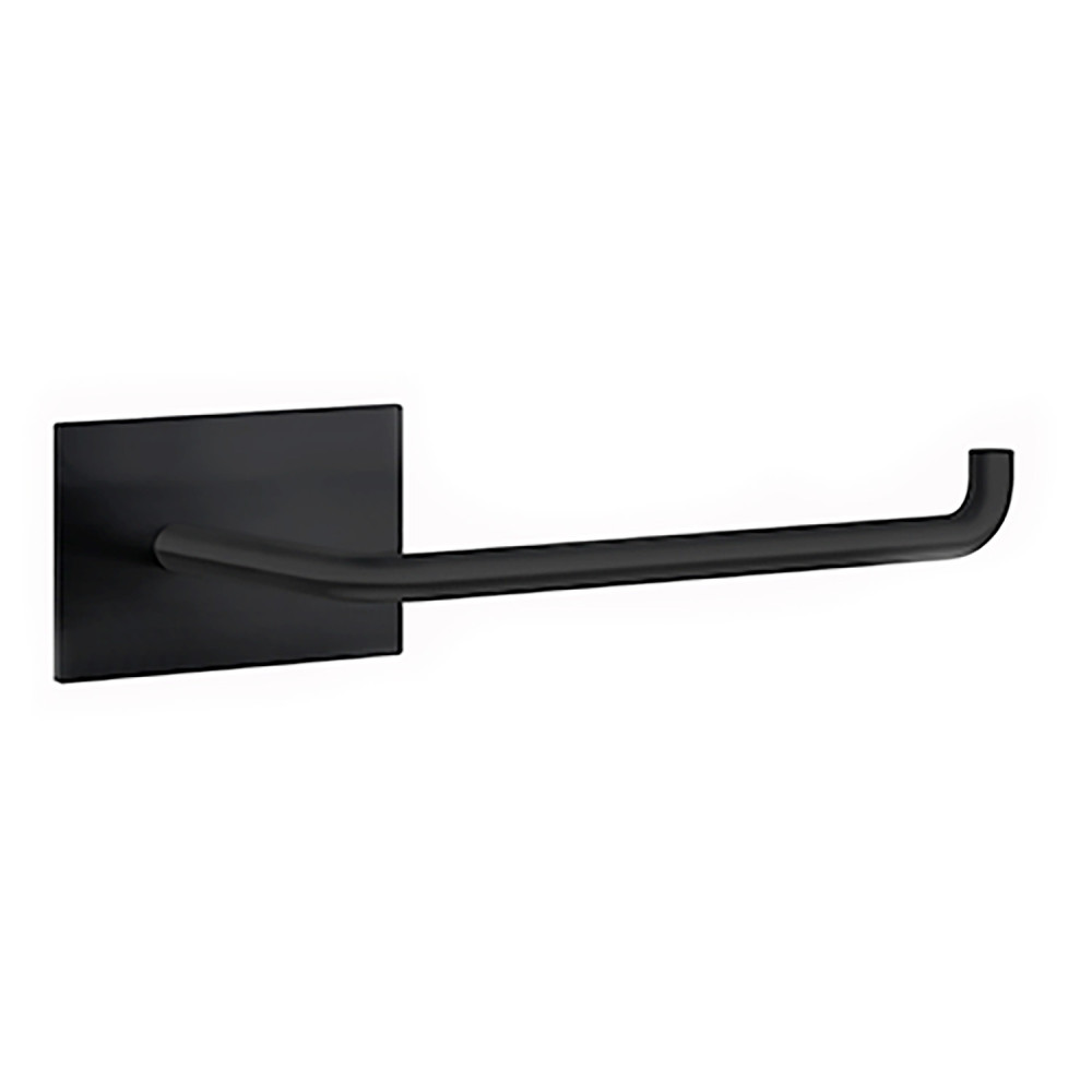 Smedbo Beslagsboden Self Adhesive Square Black Toilet Roll Holder