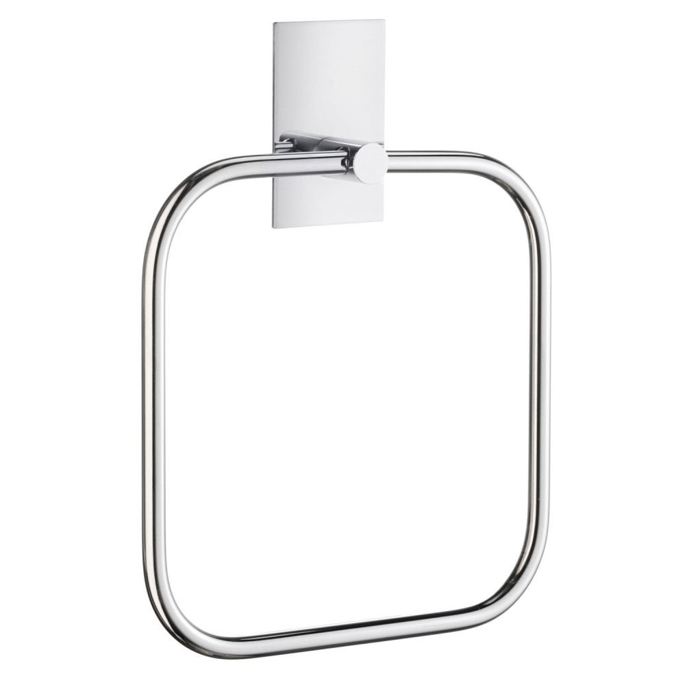 Smedbo Beslagsboden Self Adhesive Square Chrome Towel Ring