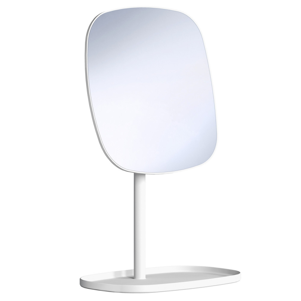 Smedbo Beslagsboden White Makeup Mirror on Stand with Tray