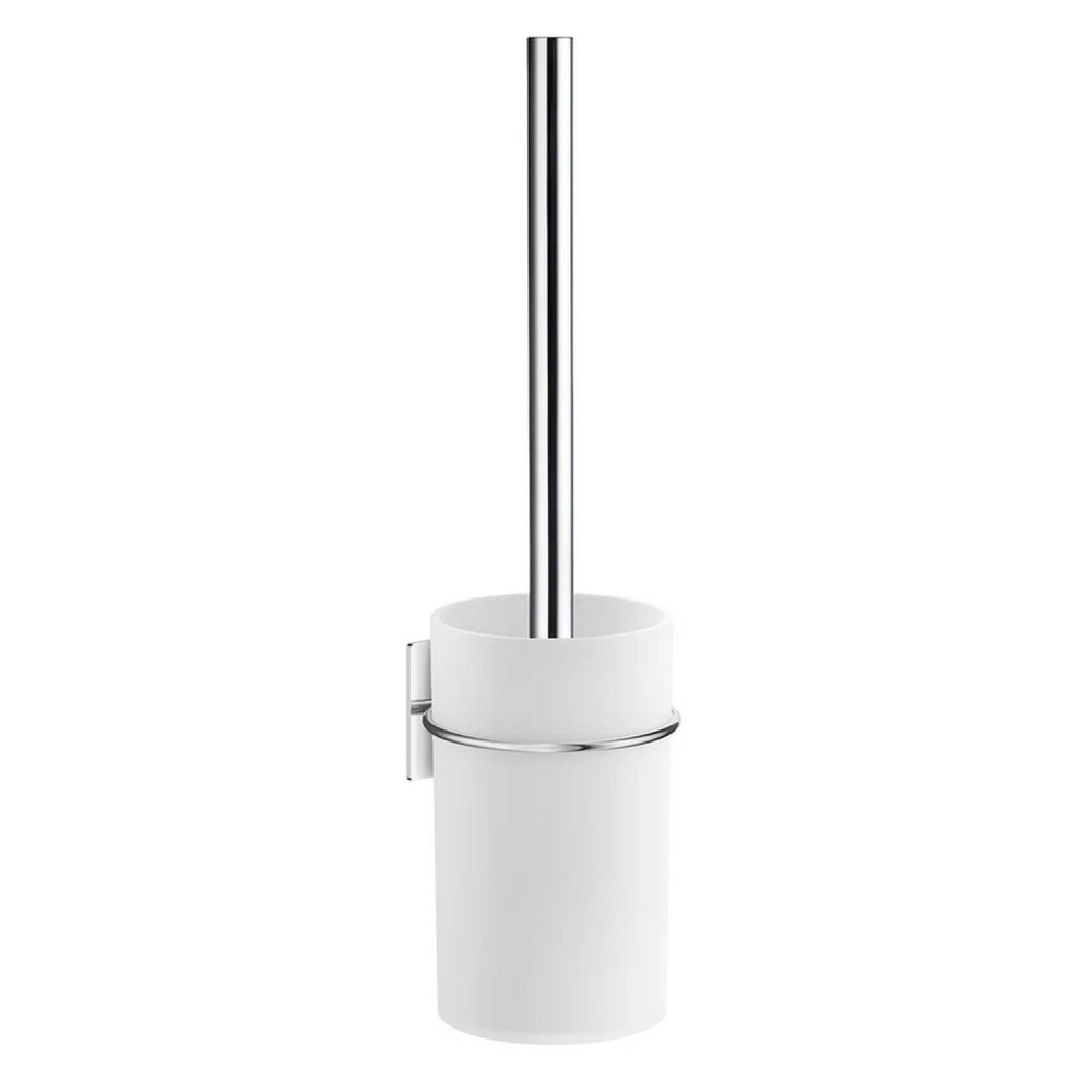 Smedbo Beslagsboden White Self Adhesive Toilet Brush and Holder