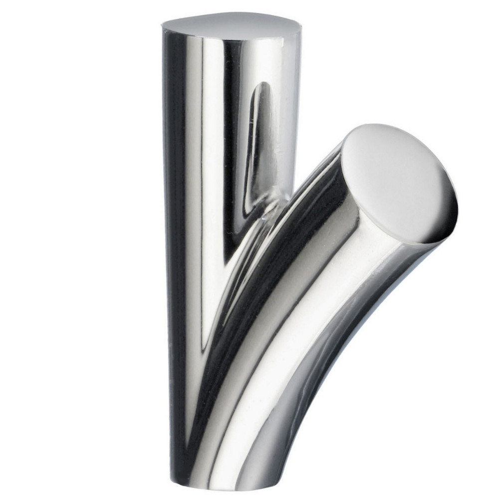 Smedbo Dry Polished Chrome Towel Hook Pair
