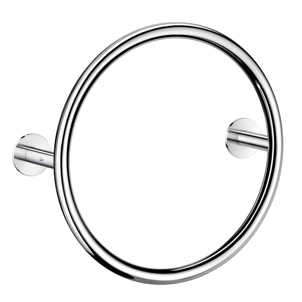 Smedbo Dry Polished Circular 500mm Electric Towel Warmer