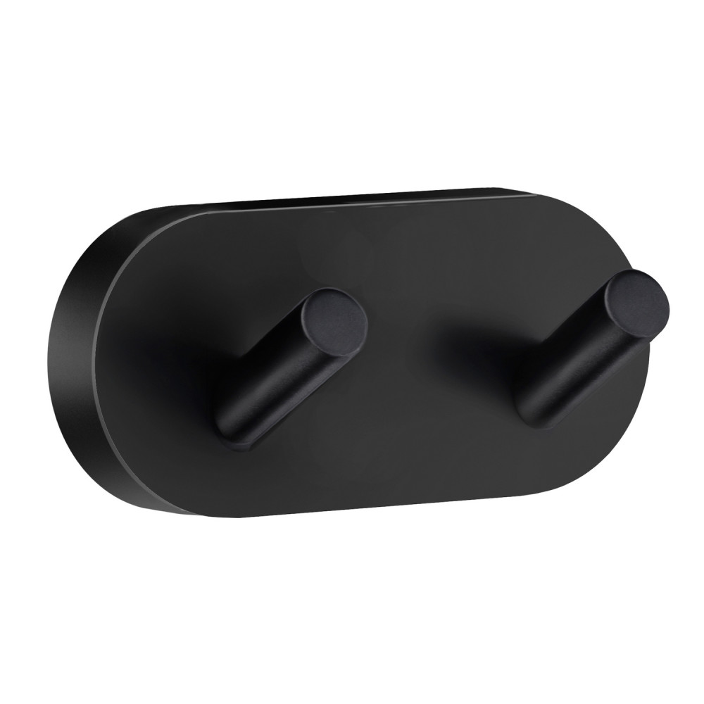Smedbo Home Black Double Robe Hook