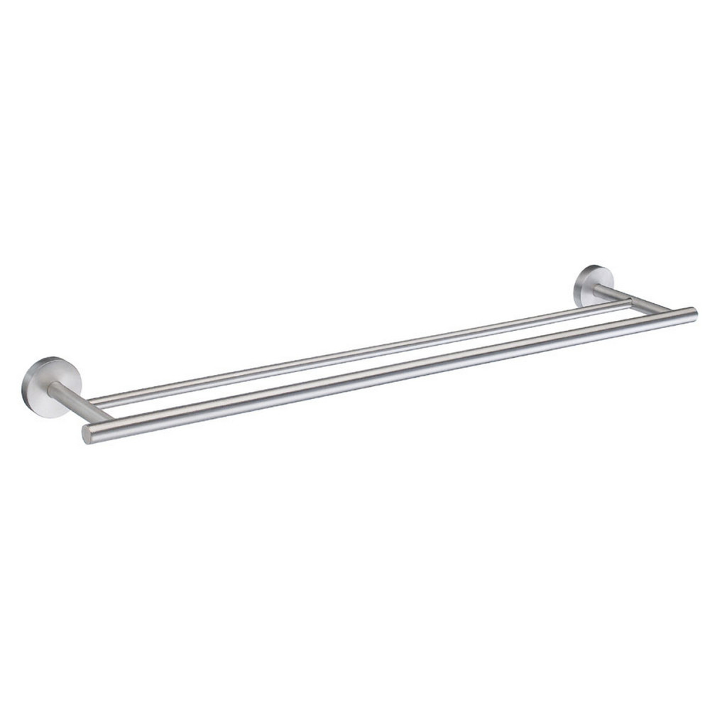 Smedbo Home Double Towel Rail Brushed Chrome
