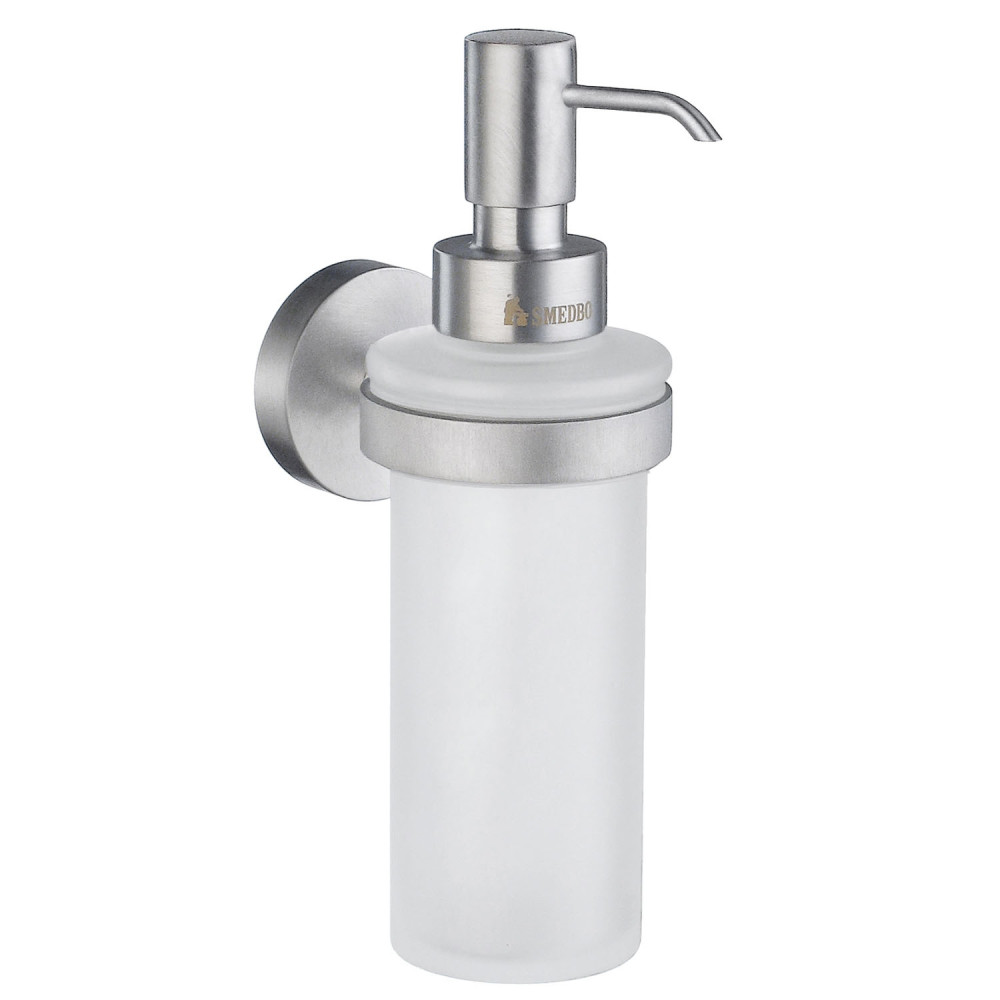 Smedbo Home Glass Soap Dispenser Brushed Chrome