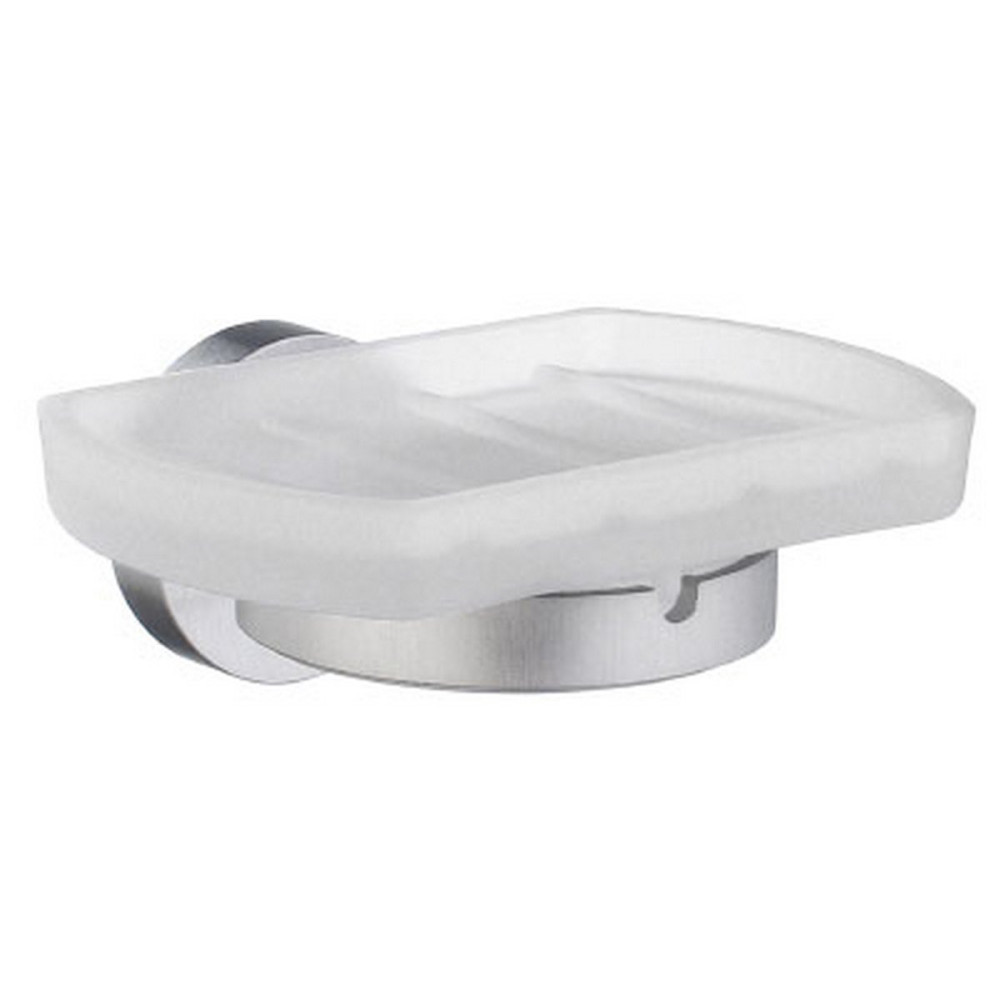 Smedbo Home Soap Dish with Brushed Chrome Holder