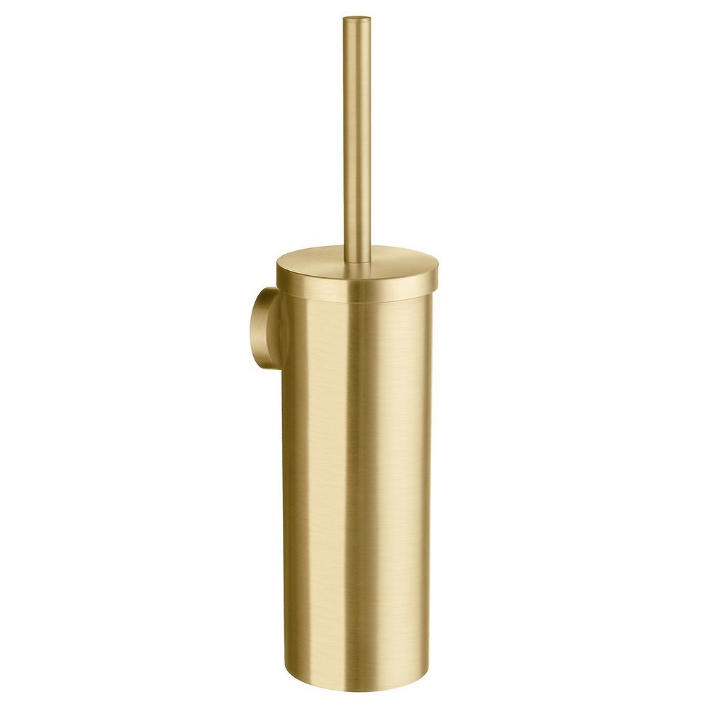 Smedbo Home Toilet Brush and Holder in Brushed Brass (1)