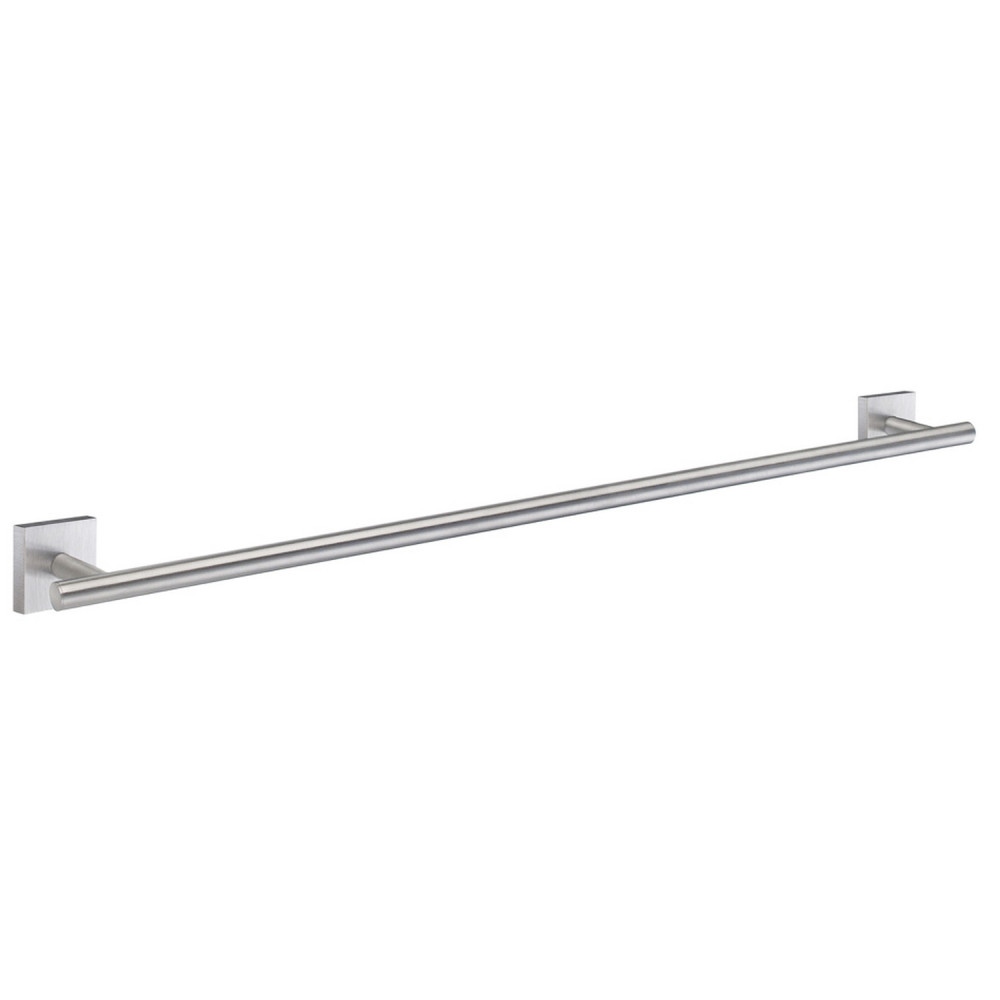 Smedbo House 648mm Length Single Towel Rail in Brushed Chrome