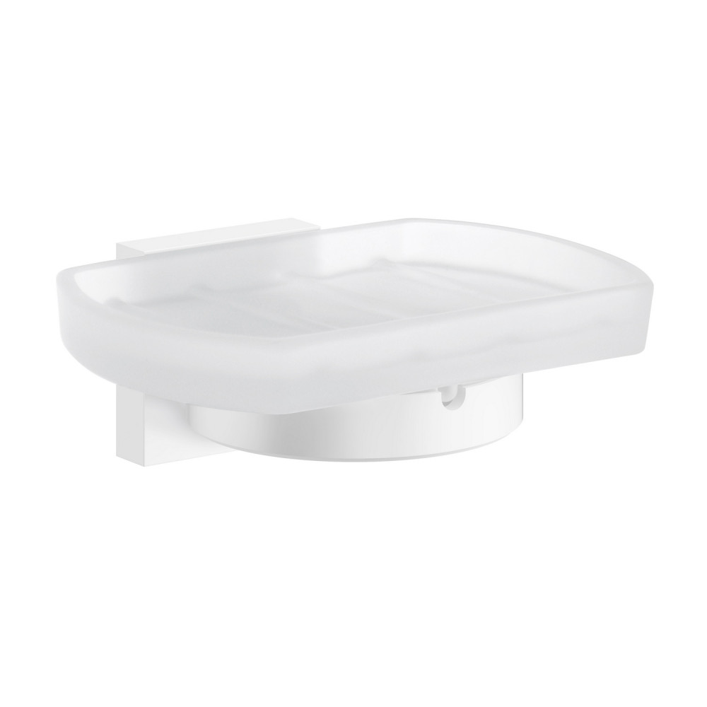 Smedbo House Holder in White with Soap Dish