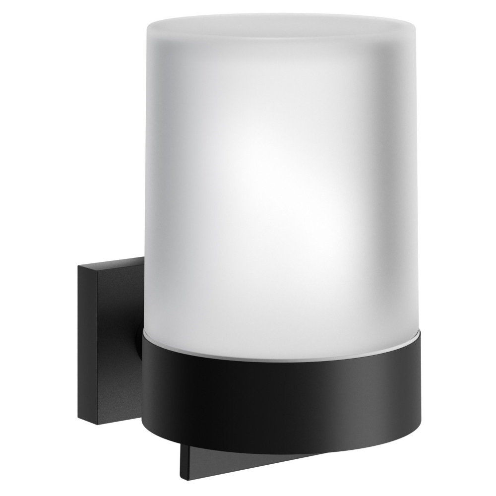 Smedbo House Matt Black Glass Soap Dispenser