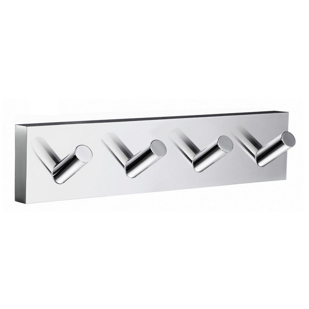 Smedbo House Quadruple Hook in Polished Chrome