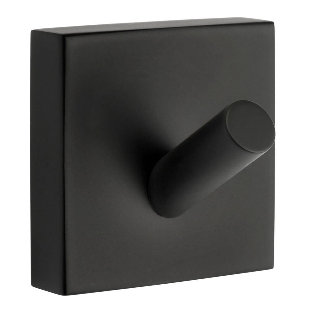 Smedbo House Single Towel Hook in Black