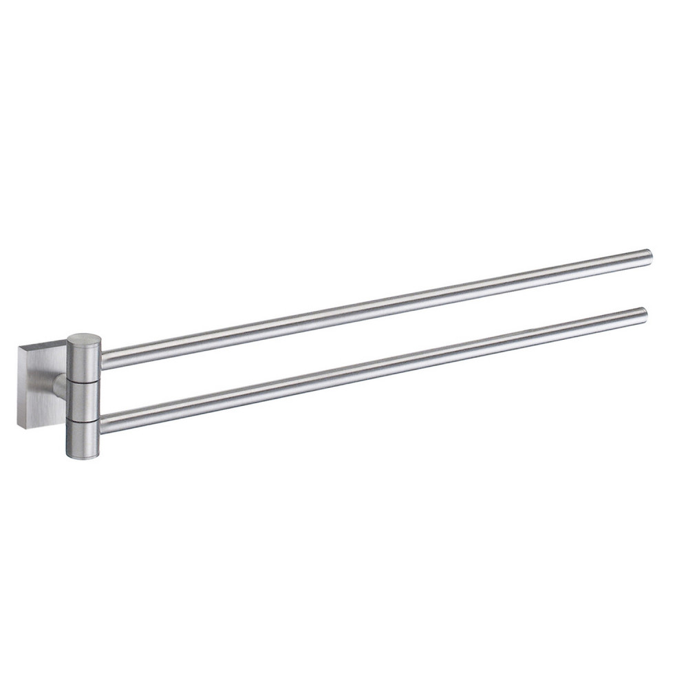 Smedbo House Swing Arm Towel Rail Brushed Chrome