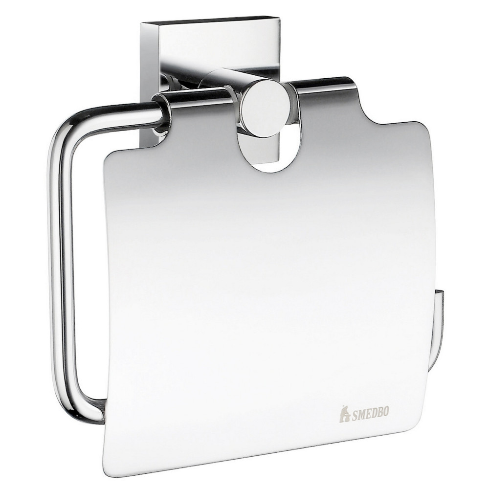 Smedbo House Toilet Roll Holder with Chrome Cover
