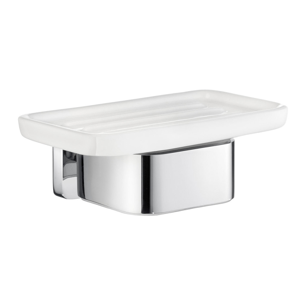 Smedbo Ice Soap Dish with Holder Polished Chrome
