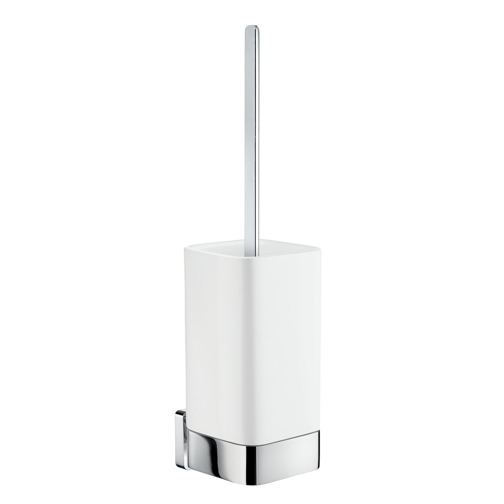 Smedbo Ice Wall Mounted Polished Chrome Toilet Brush and Holder