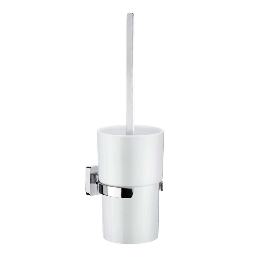 Smedbo Ice Wall Mounted Toilet Brush and Holder Polished Chrome