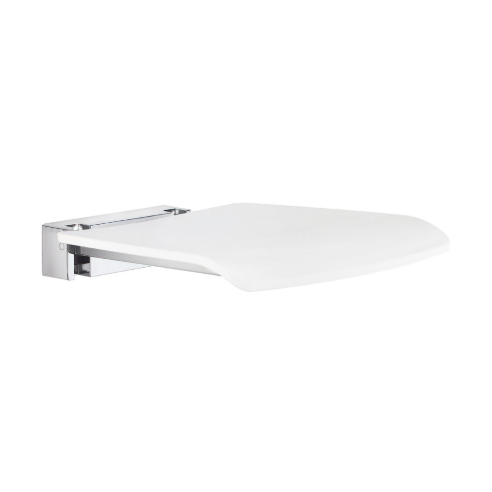 Smedbo Living Folding Wall Mounted Shower Seat White