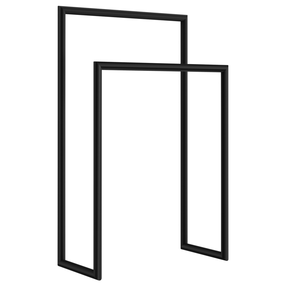Smedbo Outline Black Double Freestanding Towel Rail