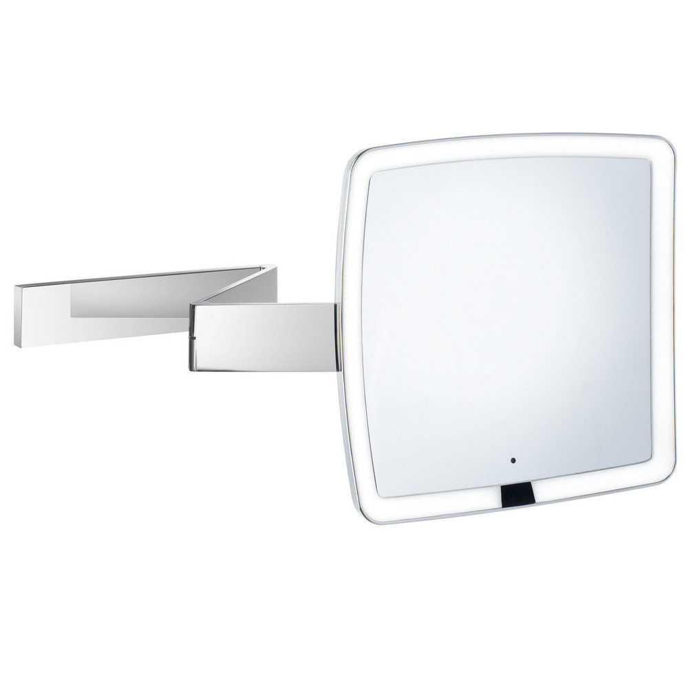 Smedbo Outline Chrome Squared Wall Mounted LED Mirror (1)