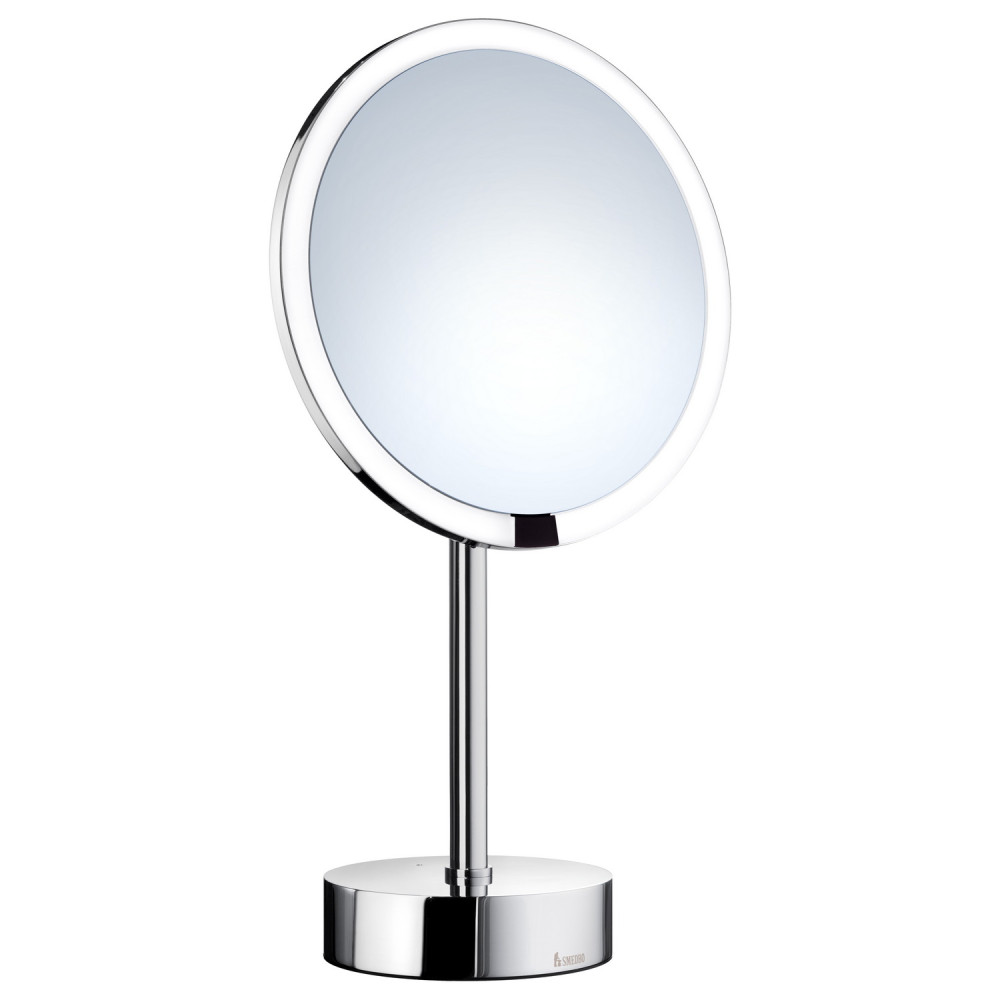 Smedbo Outline Freestanding Chrome LED Mirror