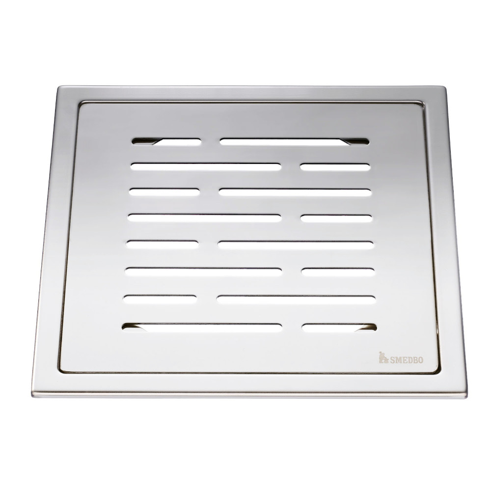 Smedbo Outline Line Polished Stainless Steel Floor Grating
